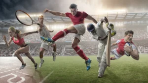 people playing sports