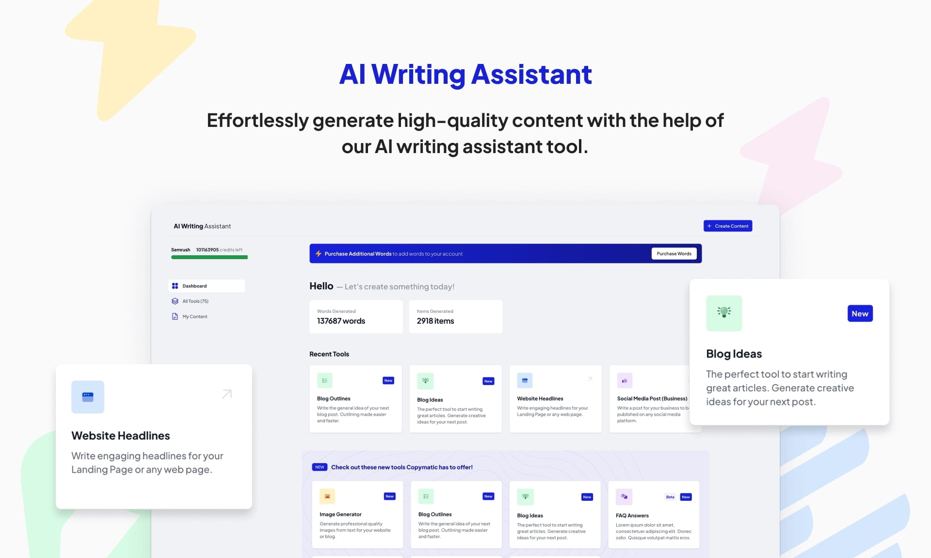 AI writing assistant