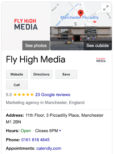 Fly High Media Google My Business