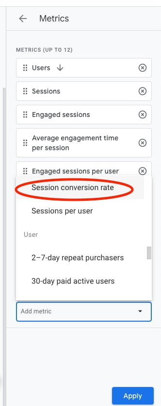 Google Analytics 4 conversion rate guide 3