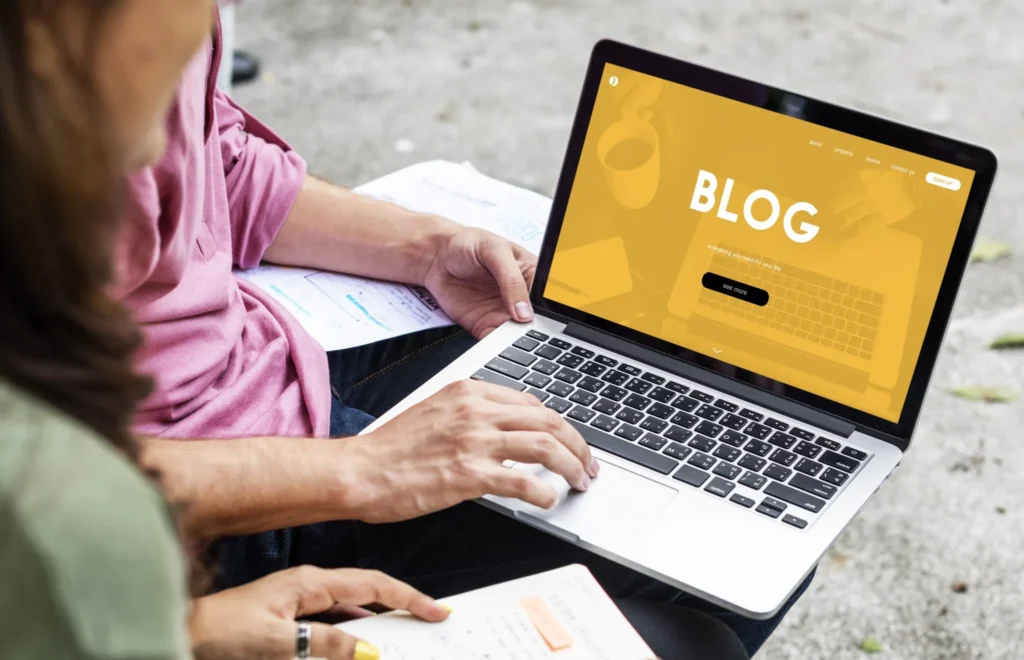 blog content on website