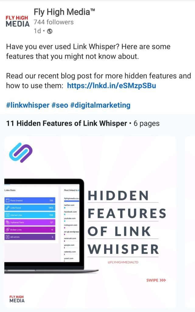 hidden features of link whisper