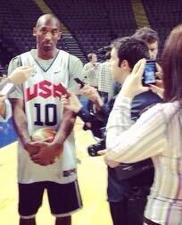 interviewing Kobe Bryant