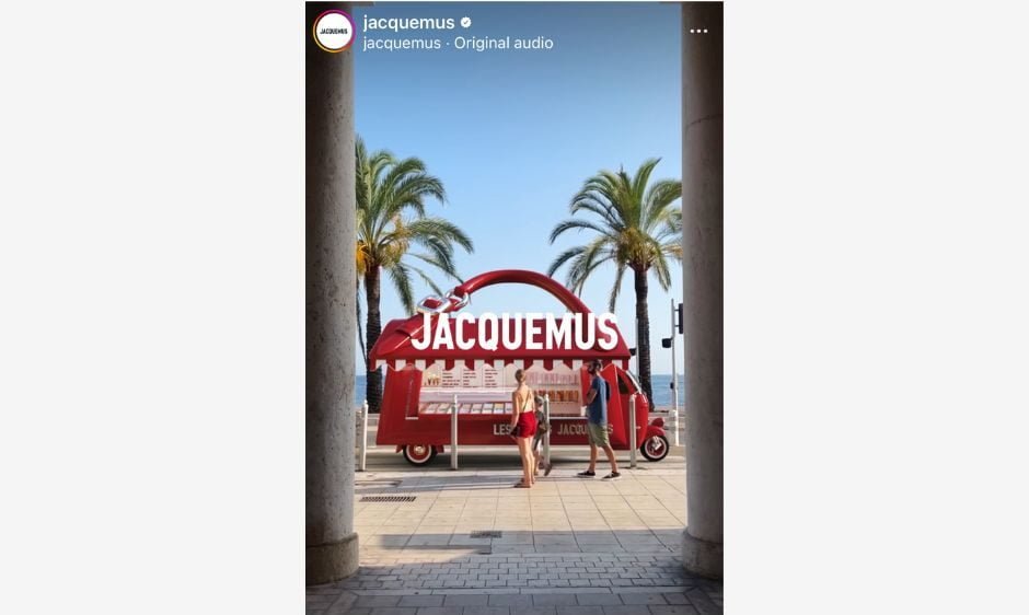 Jacquemus Ice cream truck in Nice