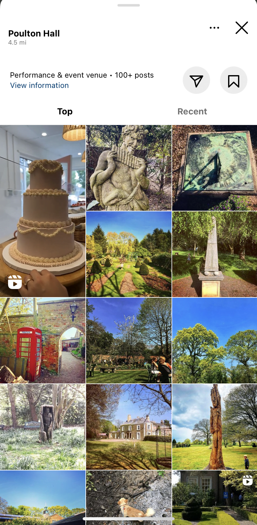 photos for poulton hall to use from social media