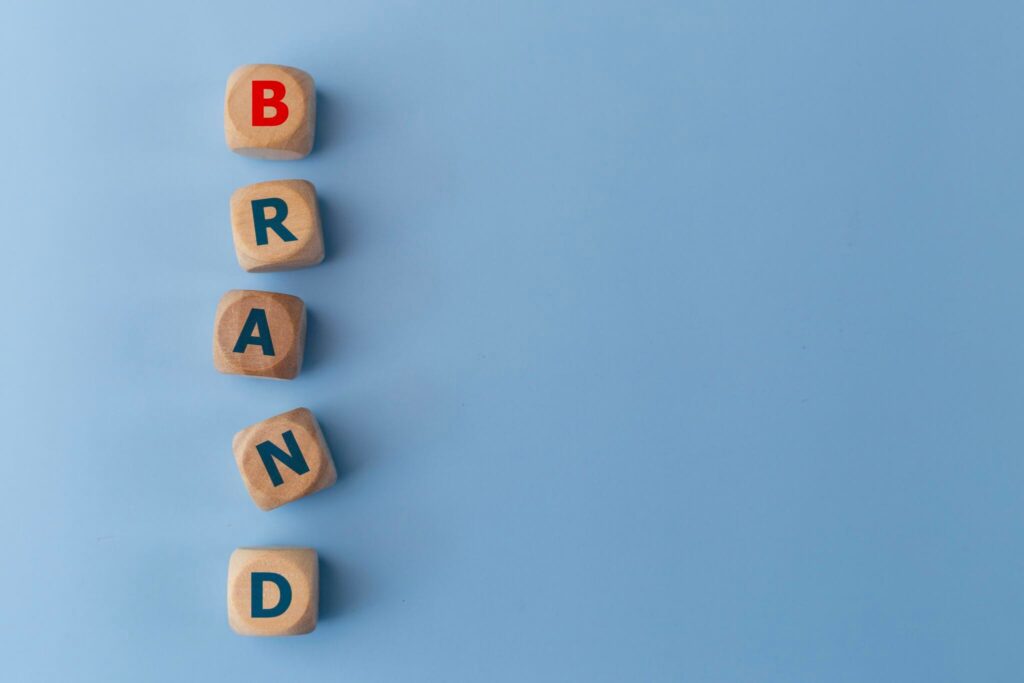 brand in blocks