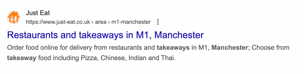 just eat meta description