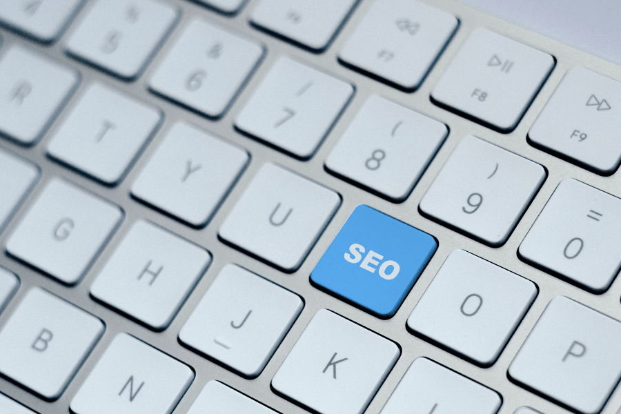 seo on keyboard