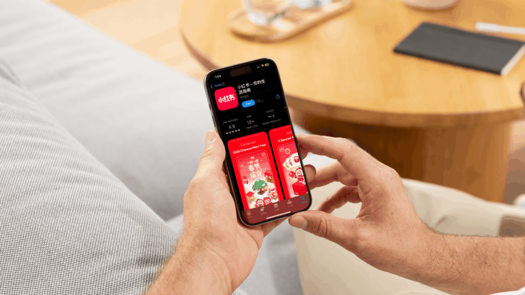 rednote on phone