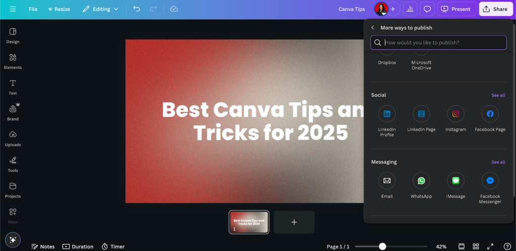 canva post scheduling