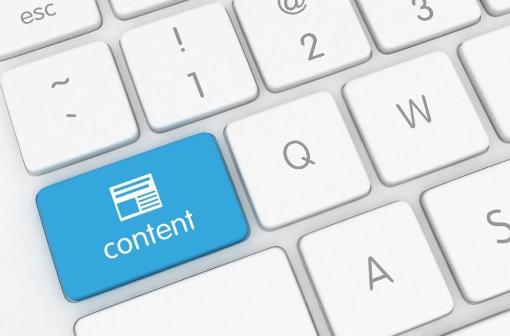 content on keyboard
