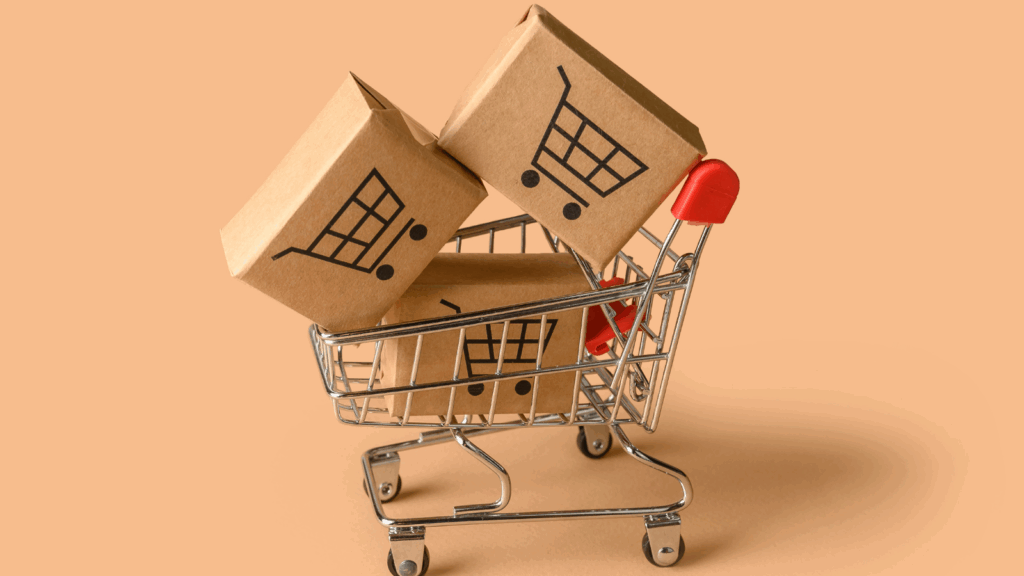 boxes in trolley