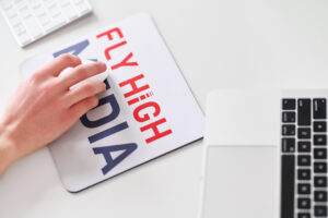 fly high media mouse pad