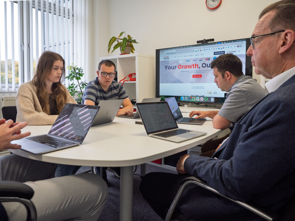 People having a meeting
