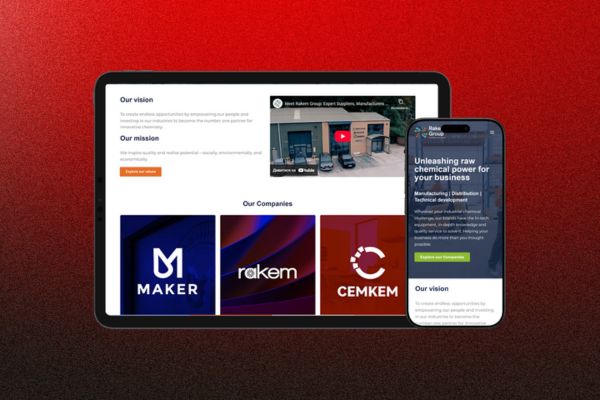 rakem group website case study image